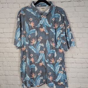 Linksoul Blue and Pink Floral Button-Down Shirt
